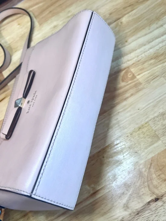 Kate Spade Beacon Court Angelica Crossbody Bag Ballet Pink Leather Bow - Picture 7 of 10